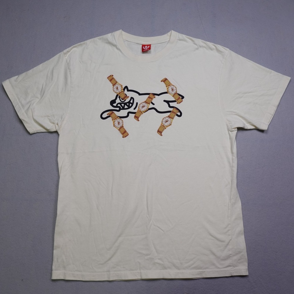 Icecream T-Shirt Men XL White Running Dog Watch BBC Streetwear Pharrell Nigo